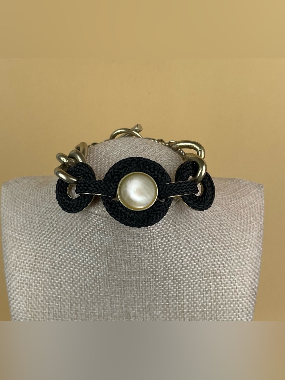Kenneth Cole Vintage Mixed-Media Cord & Link Toggle Bracelet